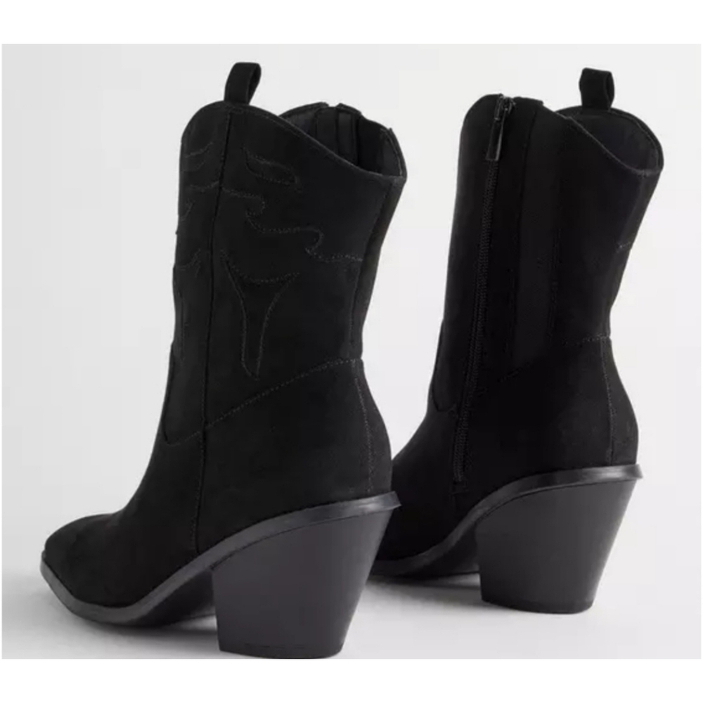 Torrid Western Pull On Extra Wide Width Black Bootie Size 10.5WW - Picture 3 of 16